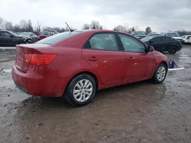 KNAFU4A28D5702353 - 2013 KIA FORTE EX RED photo 3