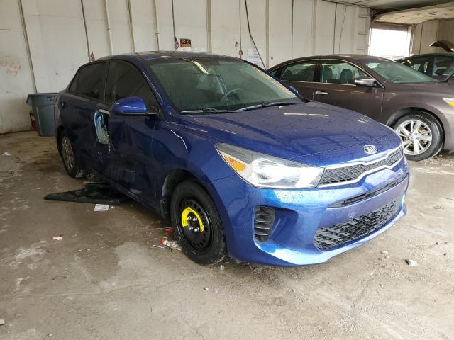 3KPA24AD8LE322257 - 2020 KIA RIO LX BLUE photo 4