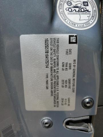 1G2ZG57B184175714 - 2008 PONTIAC G6 BASE Сұр фото 12