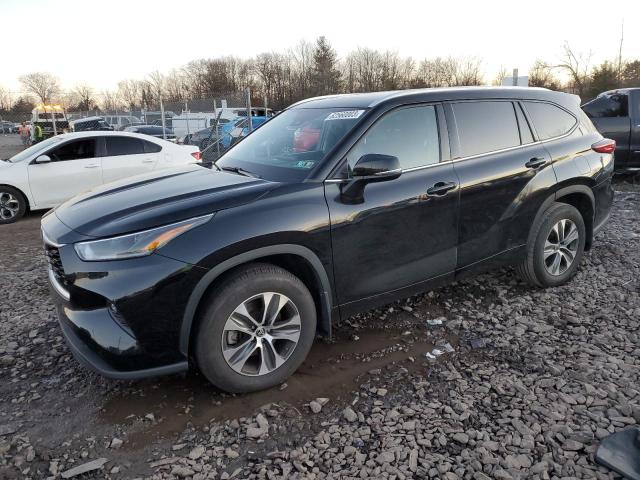 5TDGZRBH9MS535990 - 2021 TOYOTA HIGHLANDER XLE BLACK photo 1