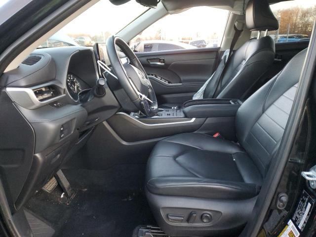 5TDGZRBH9MS535990 - 2021 TOYOTA HIGHLANDER XLE BLACK photo 7