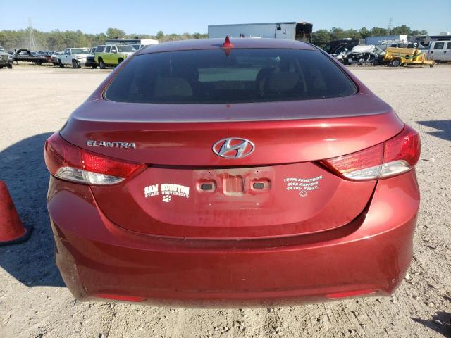 5NPDH4AE3DH315332 - 2013 HYUNDAI ELANTRA GLS RED photo 6