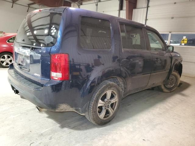 5FNYF4H44EB032832 - 2014 HONDA PILOT EX BLUE photo 3