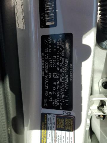 3KPF54ADXLE208645 - 2020 KIA FORTE EX Gümüş foto 13