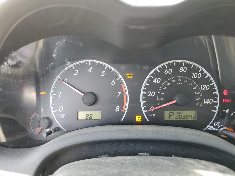 5YFBU4EE6CP028520 - 2012 TOYOTA COROLLA BASE BLACK photo 9