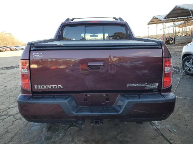 5FPYK1F57BB003866 - 2011 HONDA RIDGELINE RTL BURGUNDY photo 6