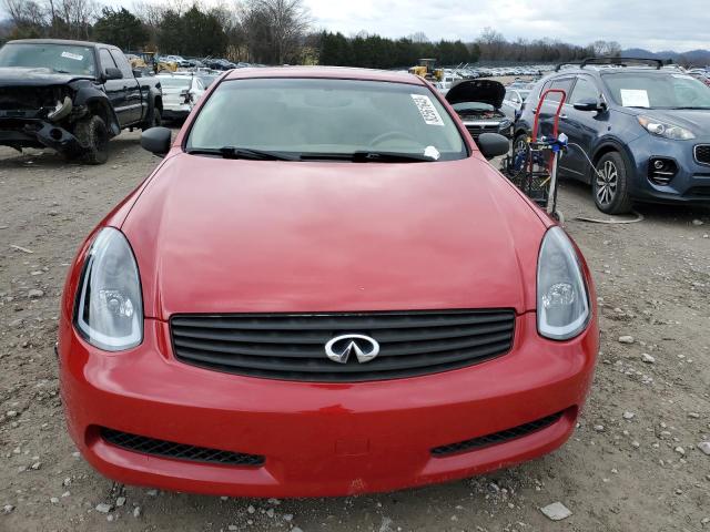 JNKCV54EX5M423832 - 2005 INFINITI G35 RED photo 5