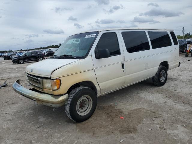 1FBSS31S31HB62667 - 2001 FORD ECONOLINE E350 SUPER DUTY WAGON WHITE photo 1