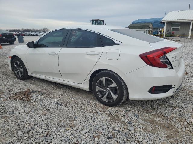 19XFC2F68KE005451 - 2019 HONDA CIVIC LX WHITE photo 2