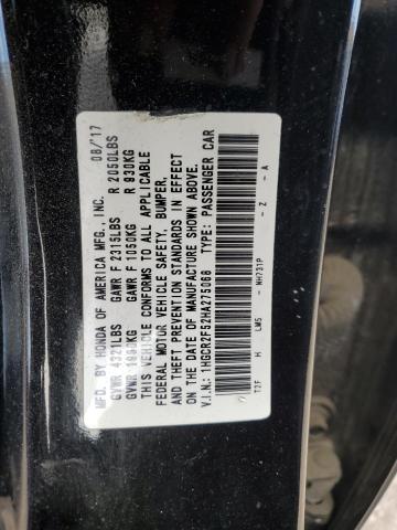 1HGCR2F52HA275068 - 2017 HONDA ACCORD SPORT BLACK photo 12