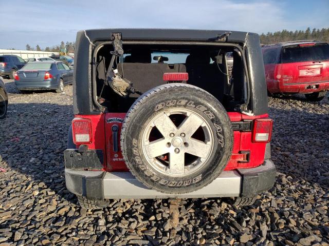 1J4AA5D18BL636064 - 2011 JEEP WRANGLER SAHARA RED photo 6