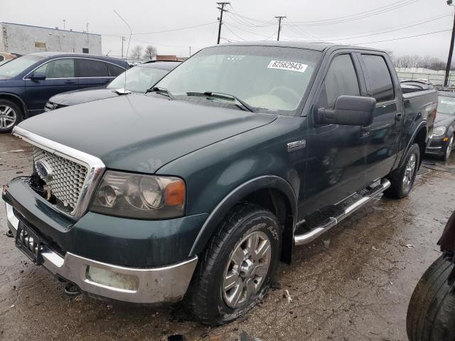 1FTPW145X4KB58364 - 2004 FORD F150 SUPERCREW GREEN photo 1