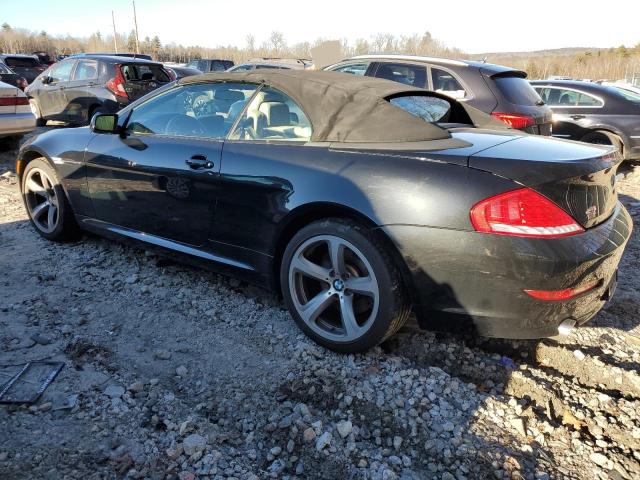 WBAEB53538CX61410 - 2008 BMW 650 I BLACK photo 2