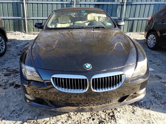 WBAEB53538CX61410 - 2008 BMW 650 I BLACK photo 5