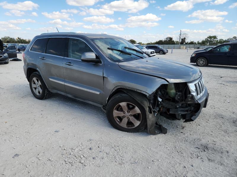 1C4RJEAG1CC125296 - 2012 JEEP GRAND CHEROKEE LAREDO GRAY photo 4