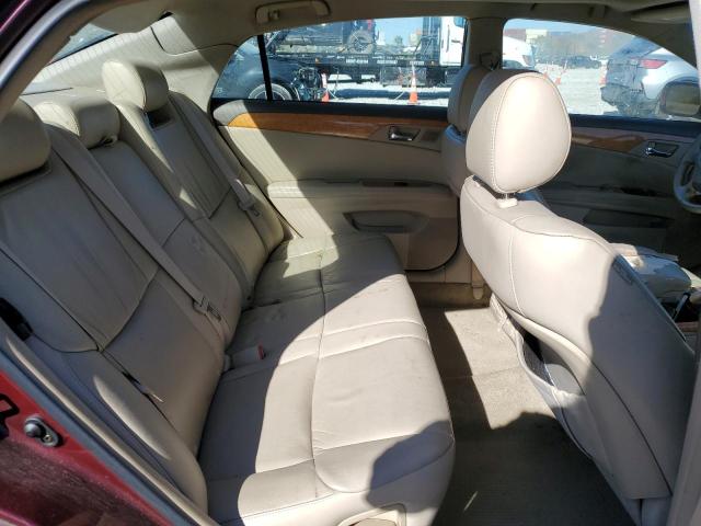 4T1BK36B86U070145 - 2006 TOYOTA AVALON XL MAROON photo 10