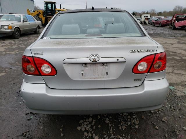 JTDBR32E470124341 - 2007 TOYOTA COROLLA CE SILVER photo 6