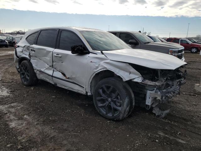 5J8YE1H00NL045428 - 2022 ACURA MDX A-SPEC WHITE photo 4