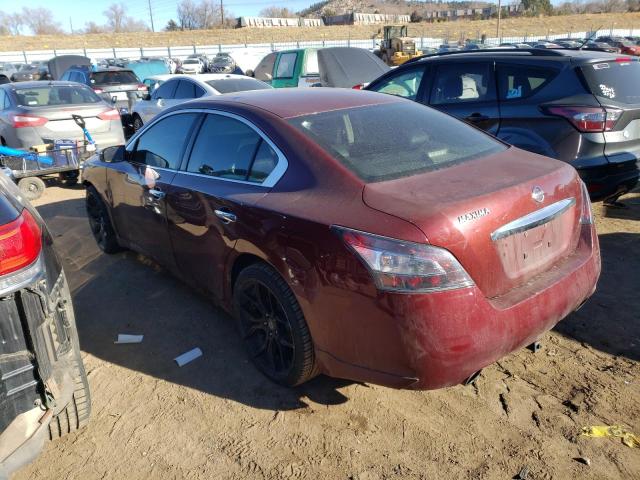 1N4AA5AP3DC843422 - 2013 NISSAN MAXIMA S MAROON photo 2