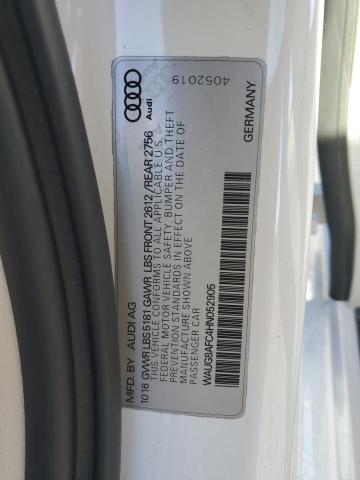 WAUG8AFC4HN052905 - 2017 AUDI A6 PREMIUM PLUS 白色 照片 12