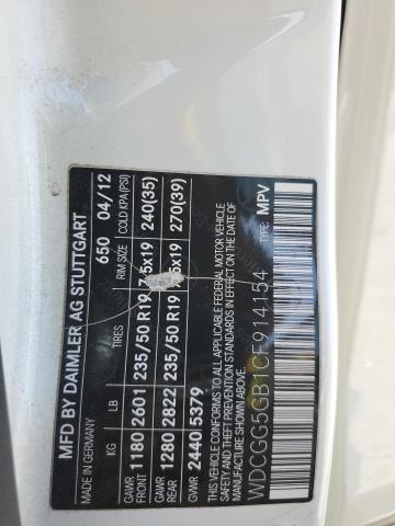 WDCGG5GB1CF914154 - 2012 MERCEDES-BENZ GLK 350 白色 照片 12