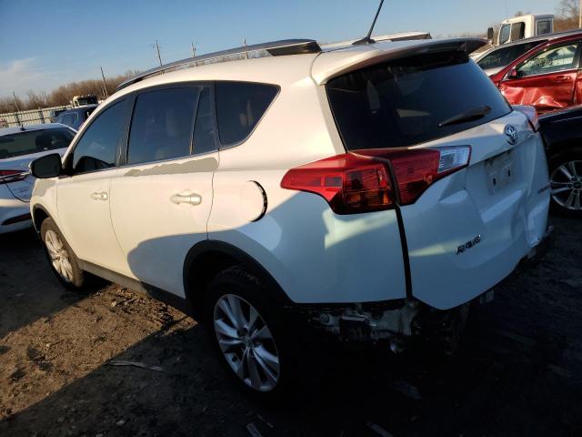 2T3YFREV9DW027502 - 2013 TOYOTA RAV4 LIMITED WHITE photo 2