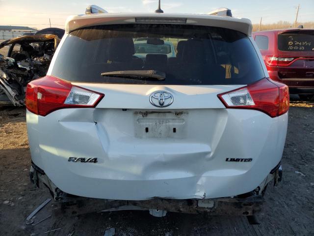 2T3YFREV9DW027502 - 2013 TOYOTA RAV4 LIMITED WHITE photo 6