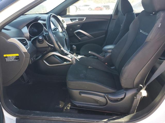 KMHTC6AD3HU320096 - 2017 HYUNDAI VELOSTER WHITE photo 7