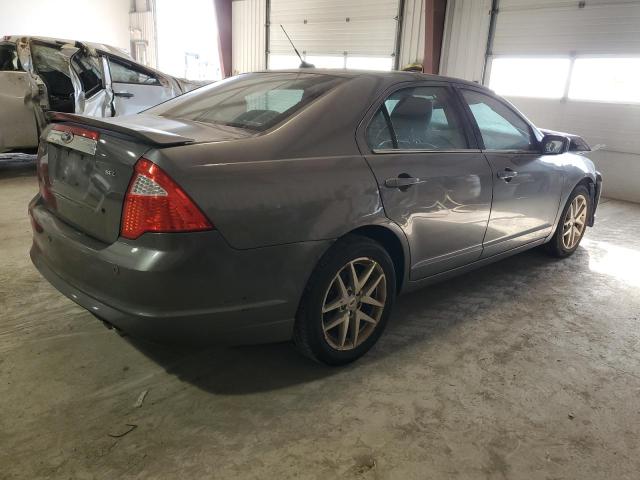 3FAHP0JA2CR319657 - 2012 FORD FUSION SEL GRAY photo 3