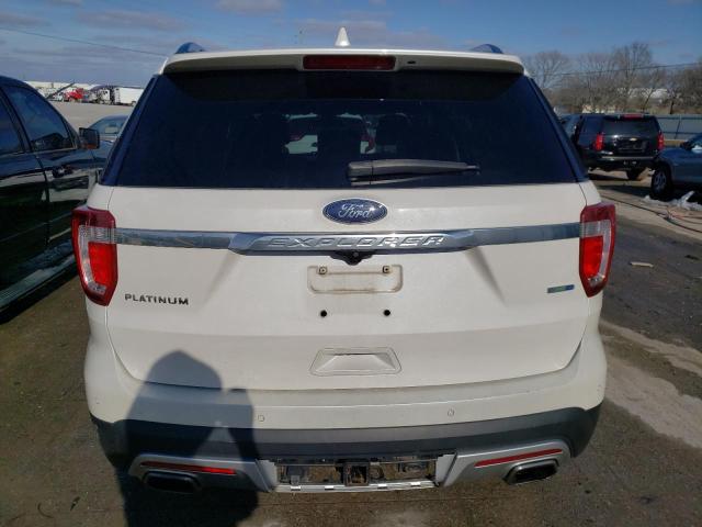 1FM5K8HT4HGB59518 - 2017 FORD EXPLORER PLATINUM WHITE photo 6