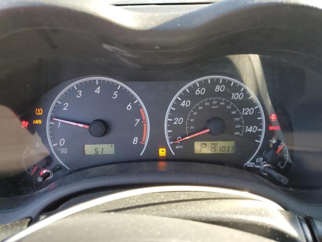 2T1BU4EEXBC704112 - 2011 TOYOTA COROLLA BASE RED photo 9