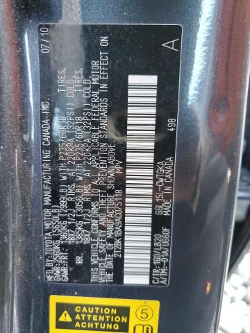 2T2BK1BA9AC075118 - 2010 LEXUS RX 350 BLACK photo 13