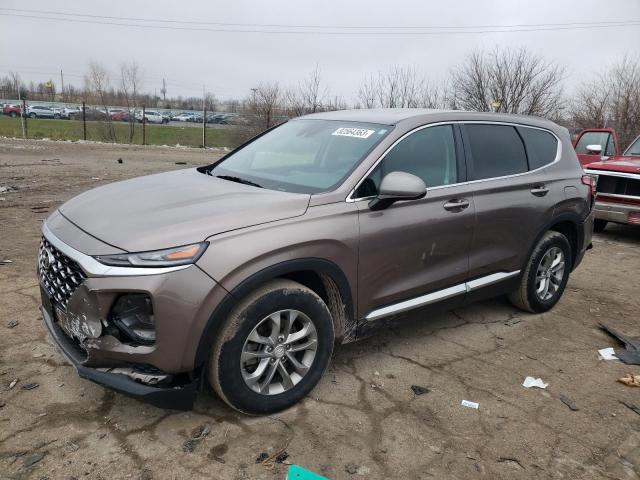 5NMS23AD3KH107388 - 2019 HYUNDAI SANTA FE SE BROWN photo 1