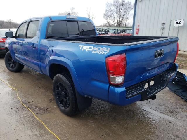 5TFDZ5BN3GX007703 - 2016 TOYOTA TACOMA DOUBLE CAB BLUE photo 2