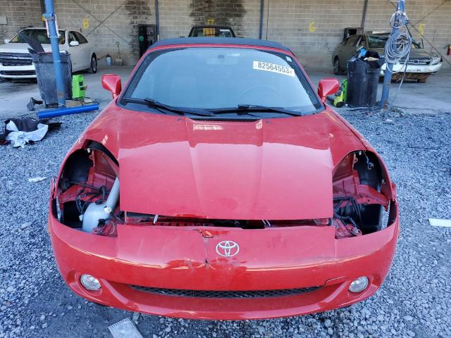 JTDFR320350072428 - 2005 TOYOTA MR2 SPYDER RED photo 5