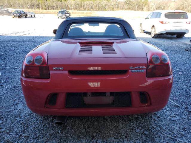 JTDFR320350072428 - 2005 TOYOTA MR2 SPYDER RED photo 6