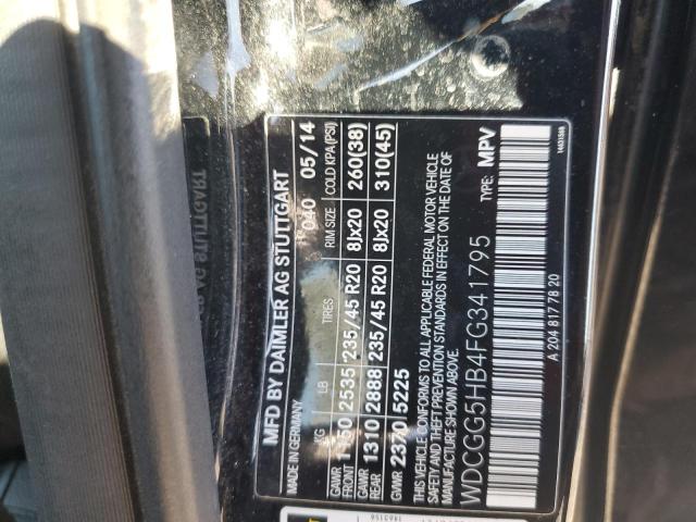 WDCGG5HB4FG341795 - 2015 MERCEDES-BENZ GLK 350 黑色 照片 13