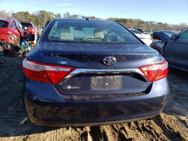 4T4BF1FK6FR452463 - 2015 TOYOTA CAMRY LE BLUE photo 6