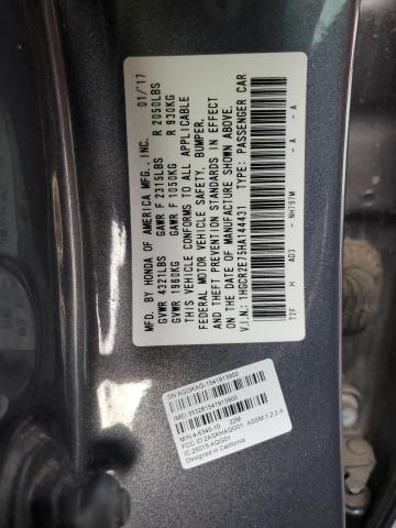 1HGCR2E75HA144431 - 2017 HONDA ACCORD EX 灰色 照片 12