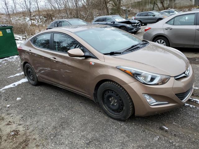 KMHDH4AE3GU551016 - 2016 HYUNDAI ELANTRA SE BROWN photo 4