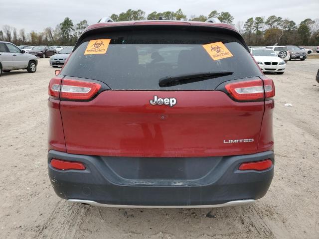 1C4PJLDB5HW517859 - 2017 JEEP CHEROKEE LIMITED RED photo 6