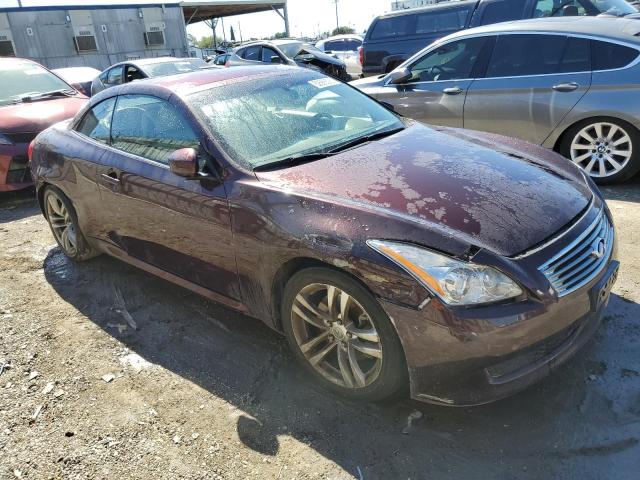 JN1CV6FE8AM352907 - 2010 INFINITI G37 BASE BURGUNDY photo 4
