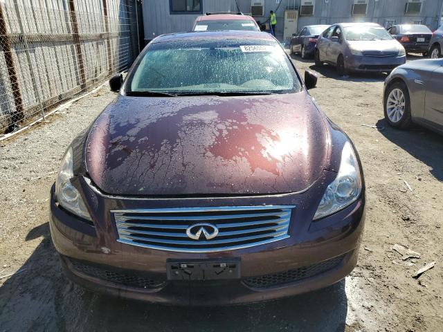 JN1CV6FE8AM352907 - 2010 INFINITI G37 BASE BURGUNDY photo 5