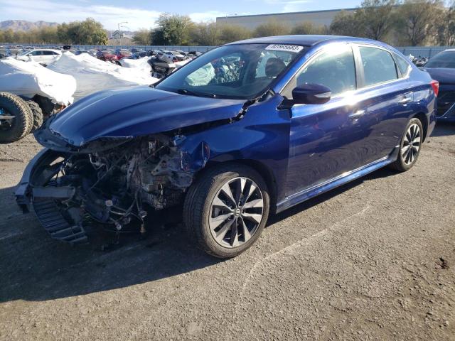 3N1AB7AP7HY228407 - 2017 NISSAN SENTRA S BLUE photo 1