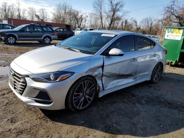 KMHD04LB3JU542267 - 2018 HYUNDAI ELANTRA SPORT SILVER photo 1