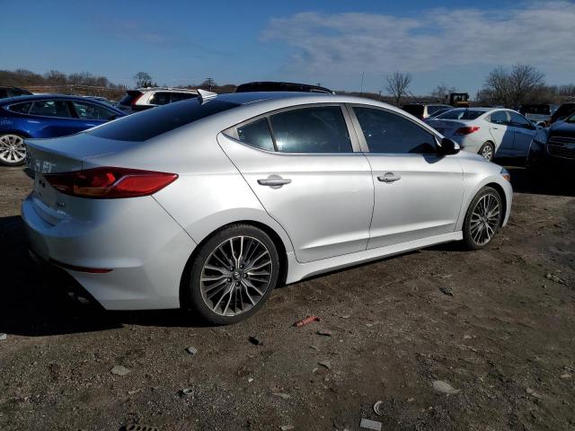 KMHD04LB3JU542267 - 2018 HYUNDAI ELANTRA SPORT SILVER photo 3