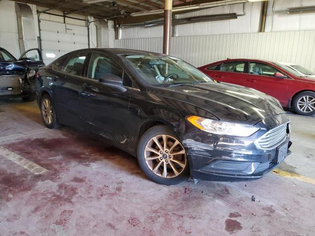 3FA6P0HD9HR121558 - 2017 FORD FUSION SE BLUE photo 4