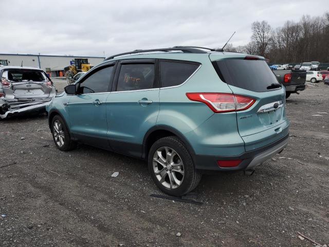 1FMCU9HX1DUB09861 - 2013 FORD ESCAPE SEL TEAL photo 2