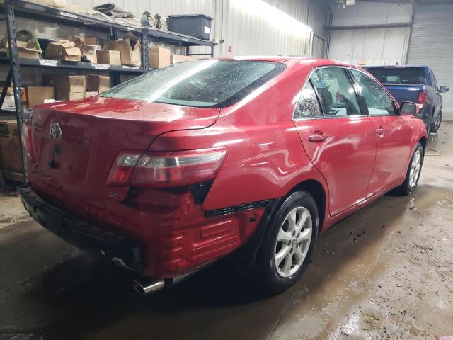 4T4BE46K98R018108 - 2008 TOYOTA CAMRY CE RED photo 3