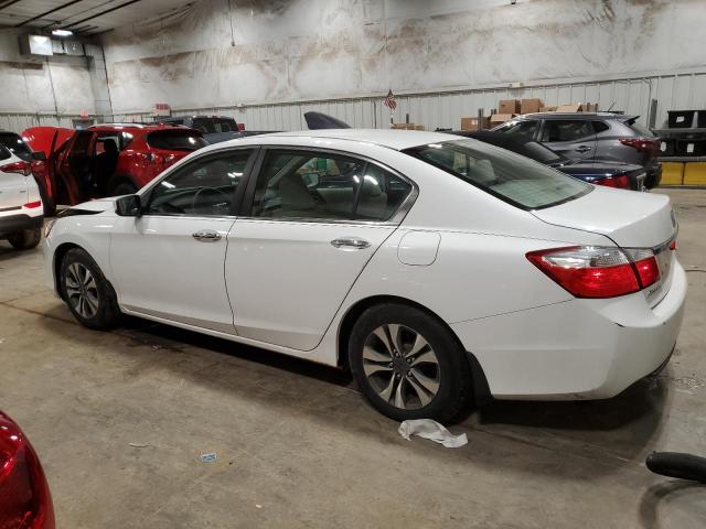 1HGCR2F35DA097925 - 2013 HONDA ACCORD LX WHITE photo 2